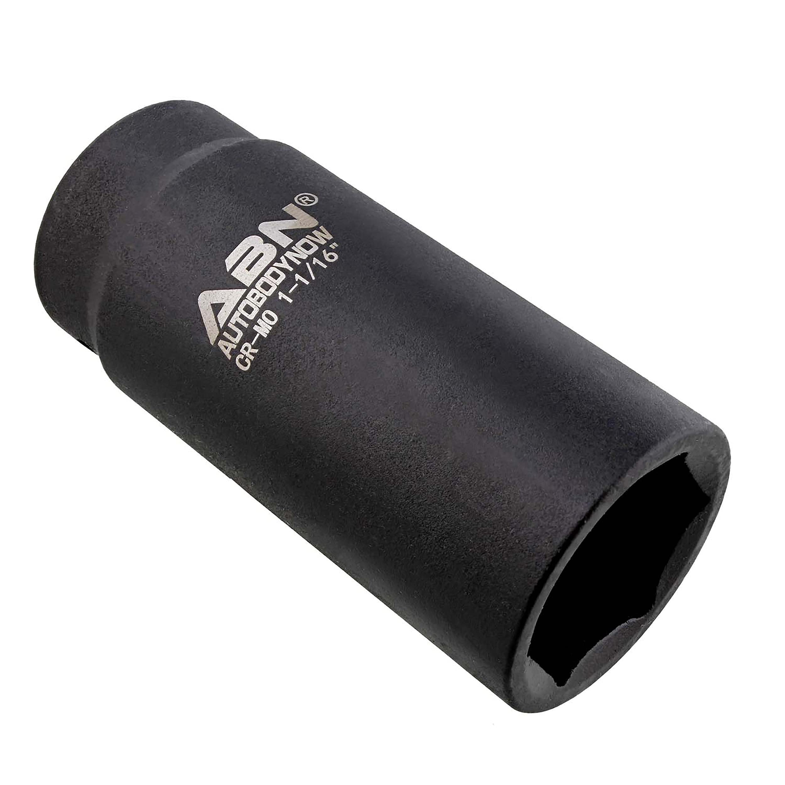 ABN 1/2 Inch Drive 1-1/16 Inch Socket - Deep Impact SAE Sockets 1-Pack, 6 Point CR-MO SAE Deep Socket Impact Sockets 1pk - Image 3
