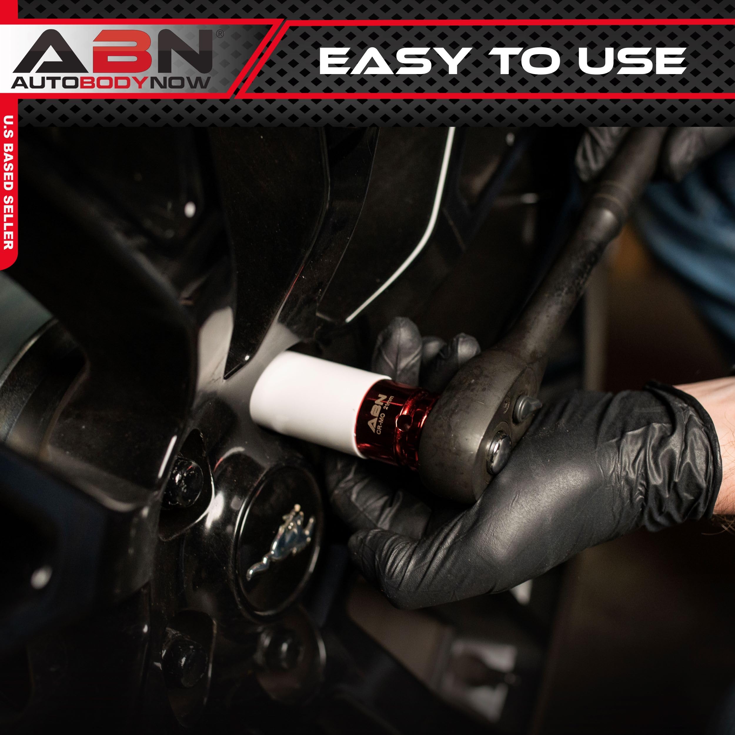 ABN 1/2in Impact Drive Lug Nut Socket 5-Piece Set – Non-Marring, Color-Coded, Thin-Walled Wheel Rim Protectors - Image 4