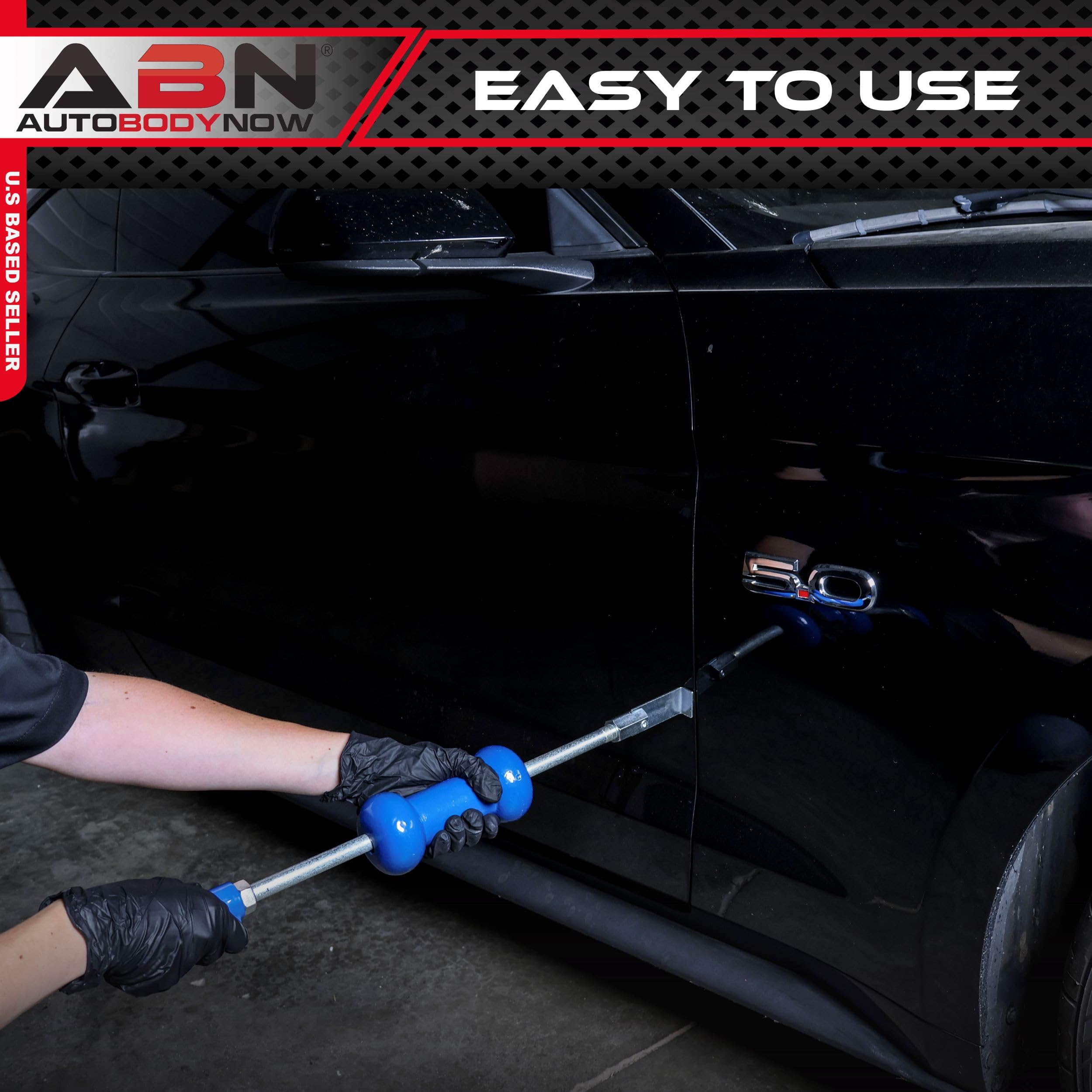 ABN Auto Slide Hammer 9-Piece Set, 5lb Pound – Puller Kit for Small Hail Dent Removal on Car Body - Image 4