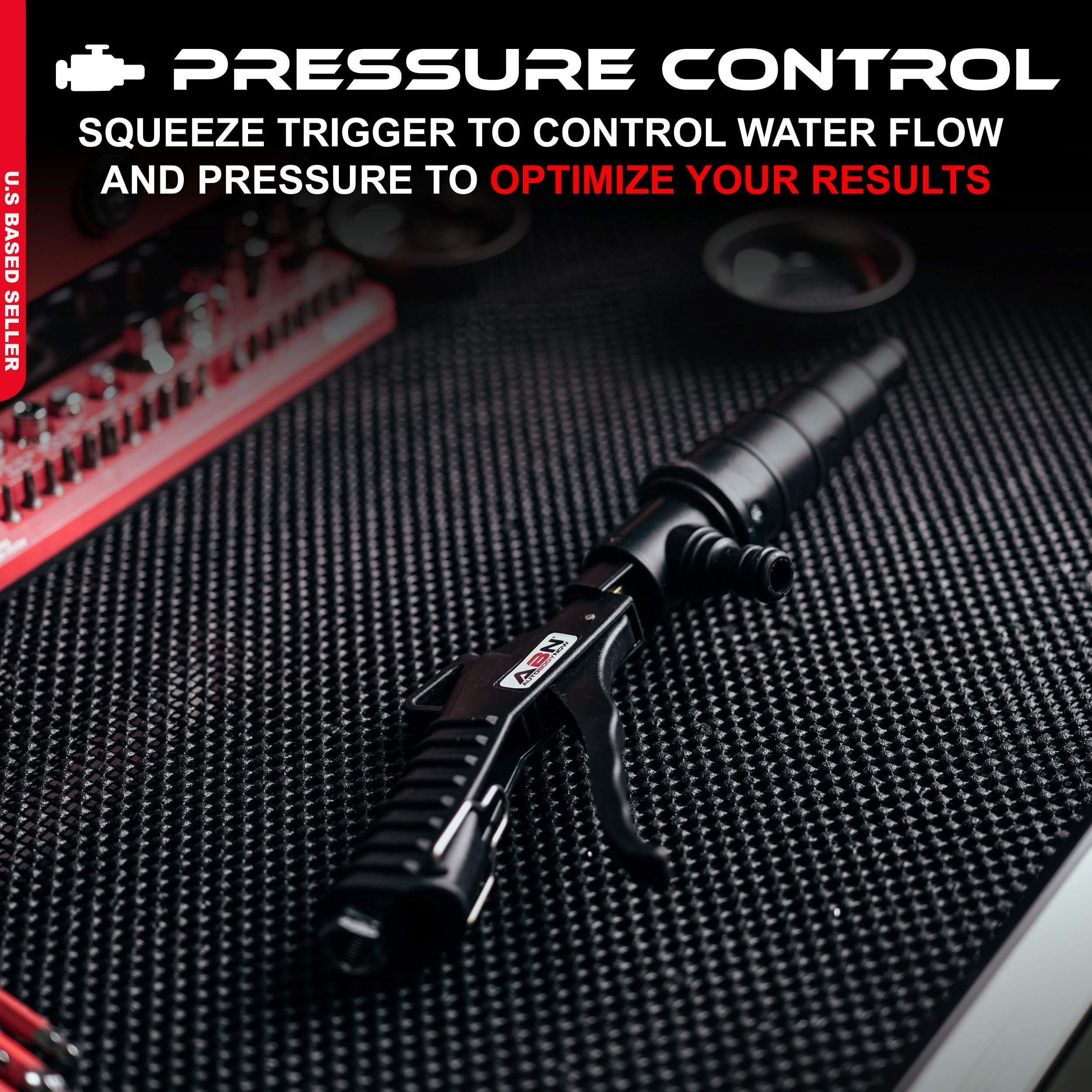 ABN Automotive Coolant Flush Machine - Air and Water Combo Coolant Backflush Gun - Multi-Size Nozzles Fit 19-40mm Hoses - Image 3