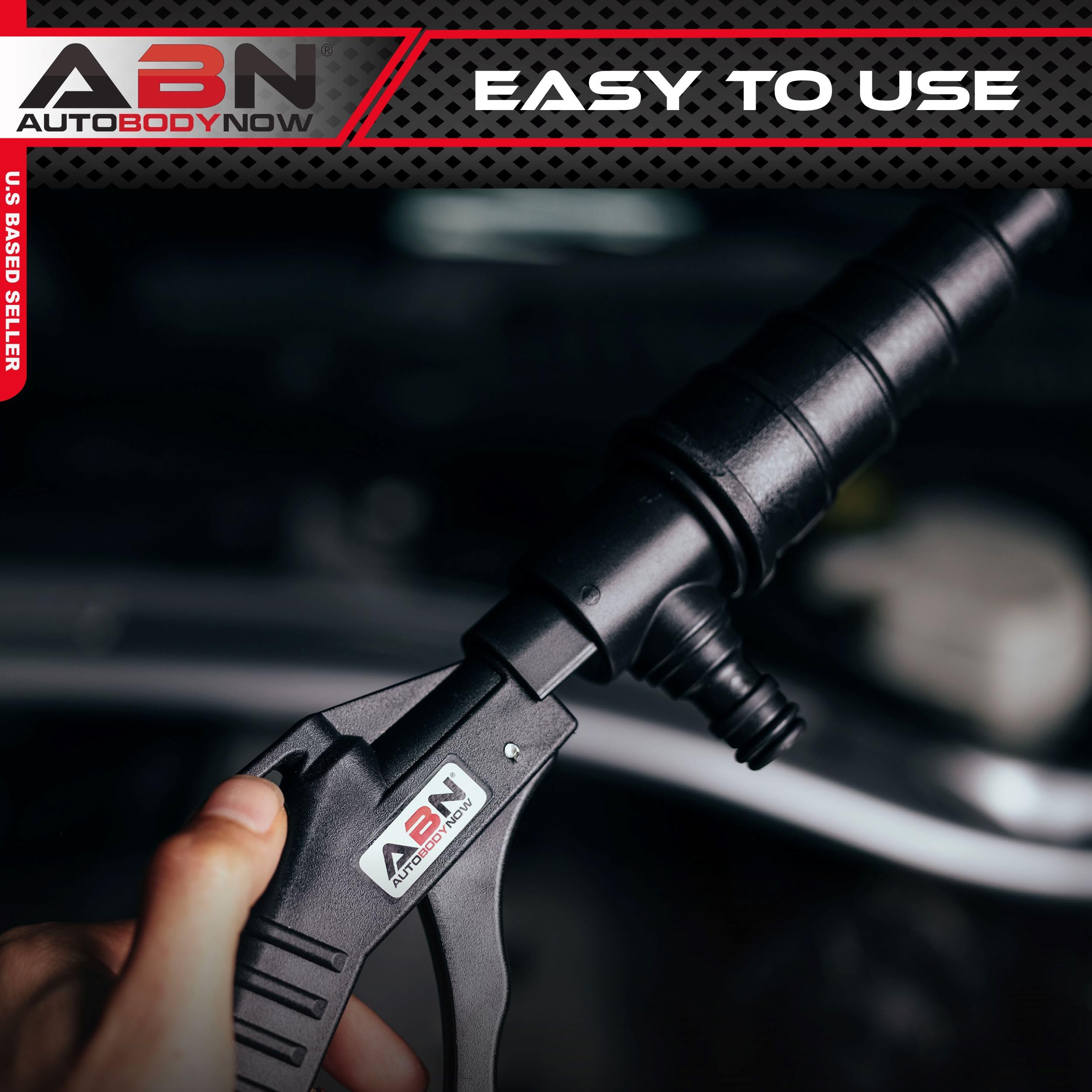 ABN Automotive Coolant Flush Machine - Air and Water Combo Coolant Backflush Gun - Multi-Size Nozzles Fit 19-40mm Hoses - Image 4