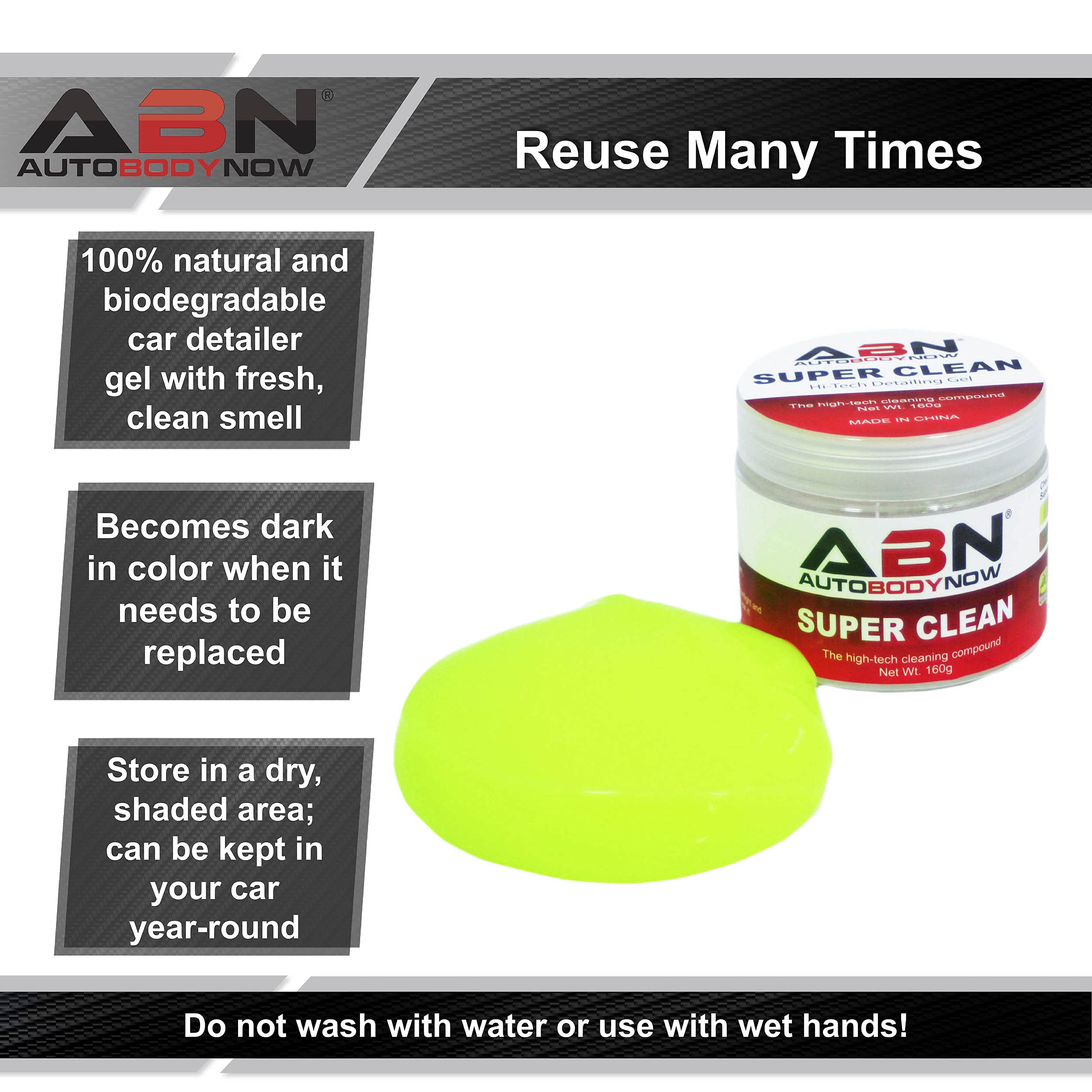 ABN Automotive Dust Vent Crevice Interior Detailer Removal Detailing Magic Gel - Image 3