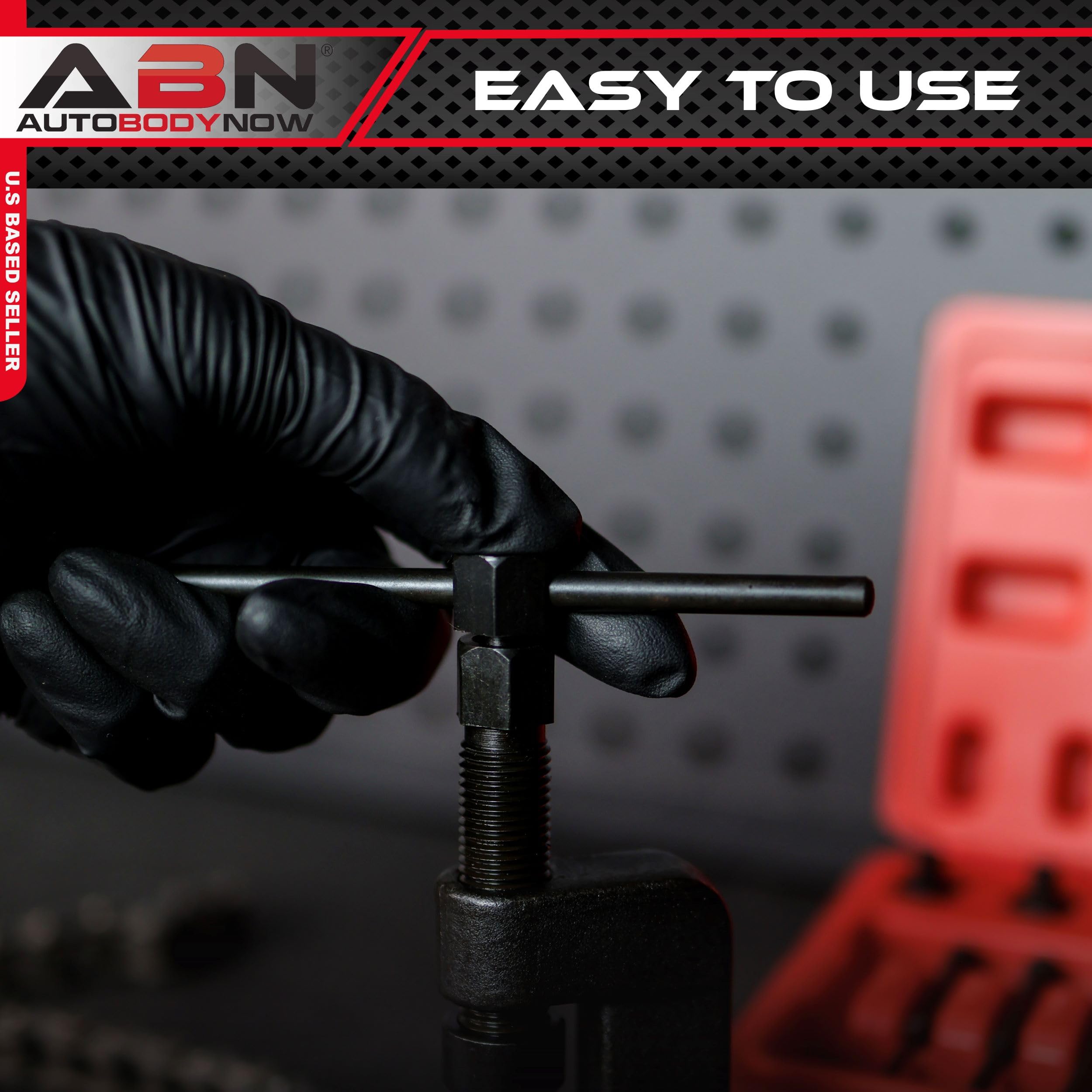 ABN Chain Breaker Tool Kit with Storage Case - 13 Piece Rivet and Roller Chain Link Removal Tool for 35 to 630 Motorcycle, Bike, ATV Chains - Image 4