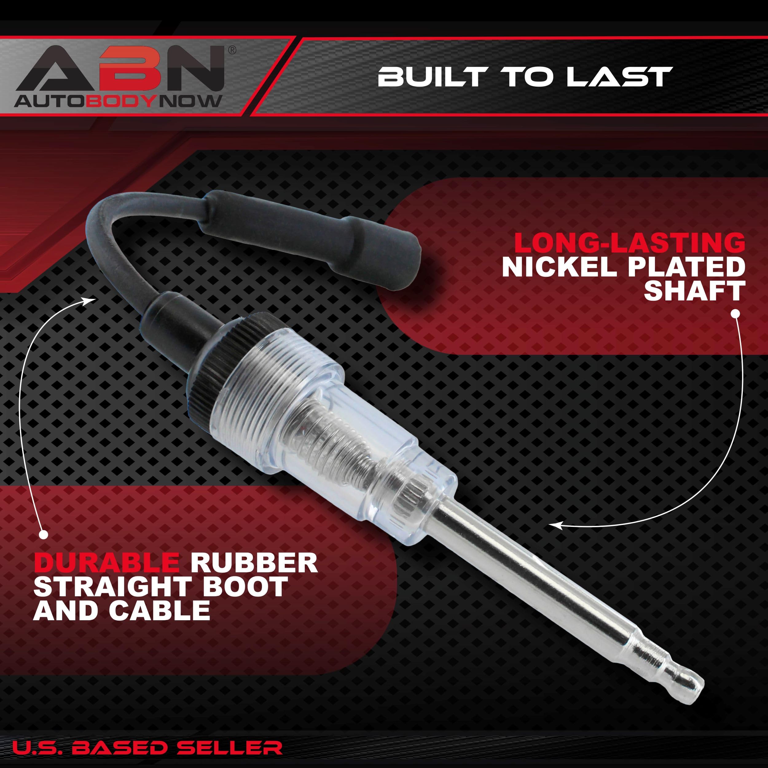 ABN Inline Spark Plug Tester and Coil Tester Tool 2-Pack - Straight Boot Inline Ignition Spark Tester for Car, Motorcycle, Lawnmower, and Small Engine - Image 3