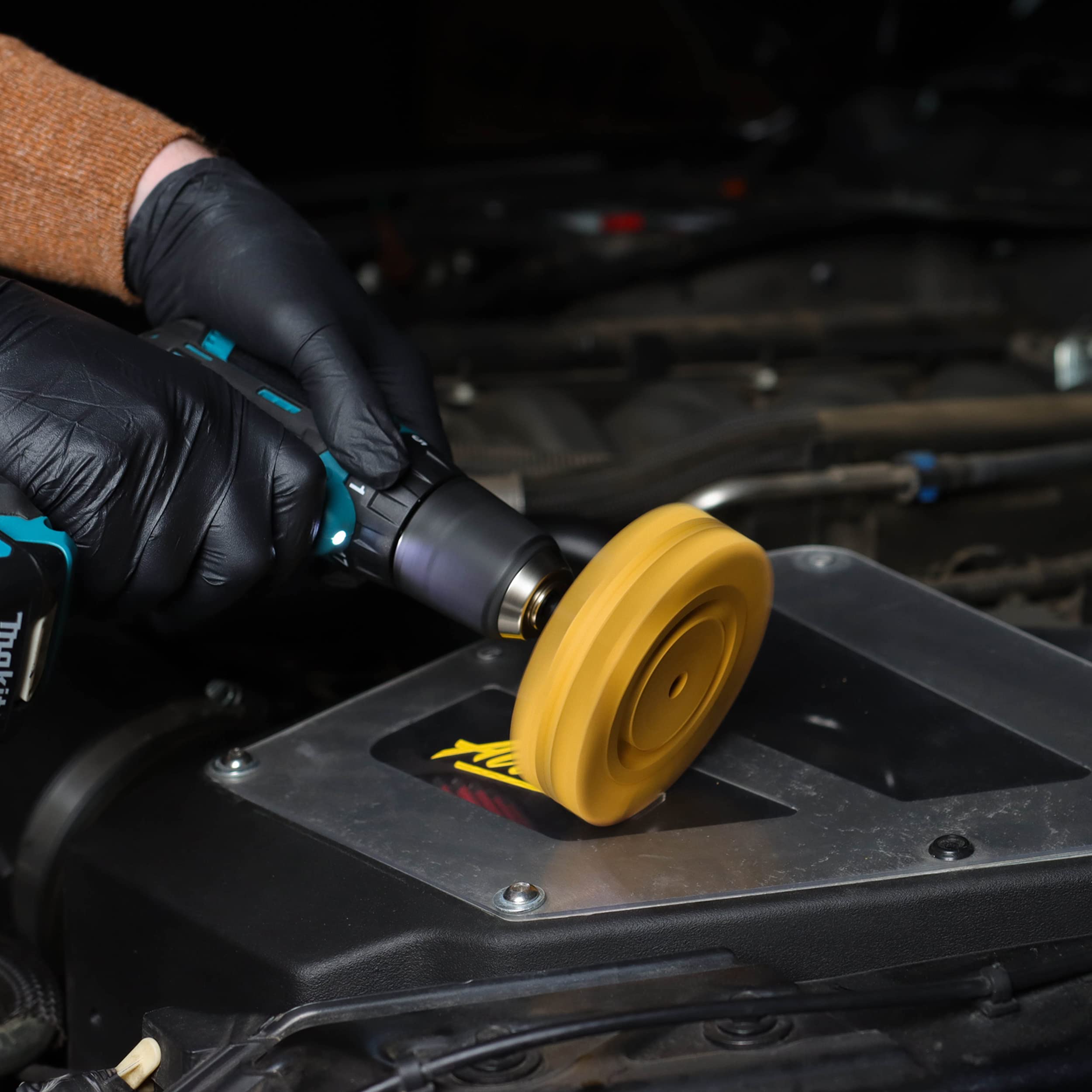 ABN Rubber Eraser Wheel 4in Pad & Adapter 1-Pack – Pinstripe, Adhesive Remover, Vinyl Decal, Graphics Removal Tool - Image 5