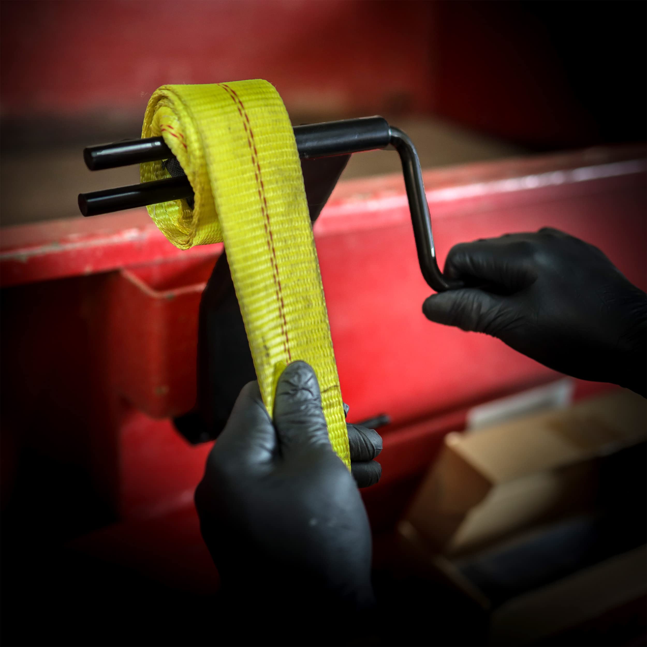 ABN Truck Strap Winder for Flatbed Trailer 2pk - 4 Inch Crank Tool Roll Up Cargo Tie Down Load Strap Roller for Truckers - Image 5